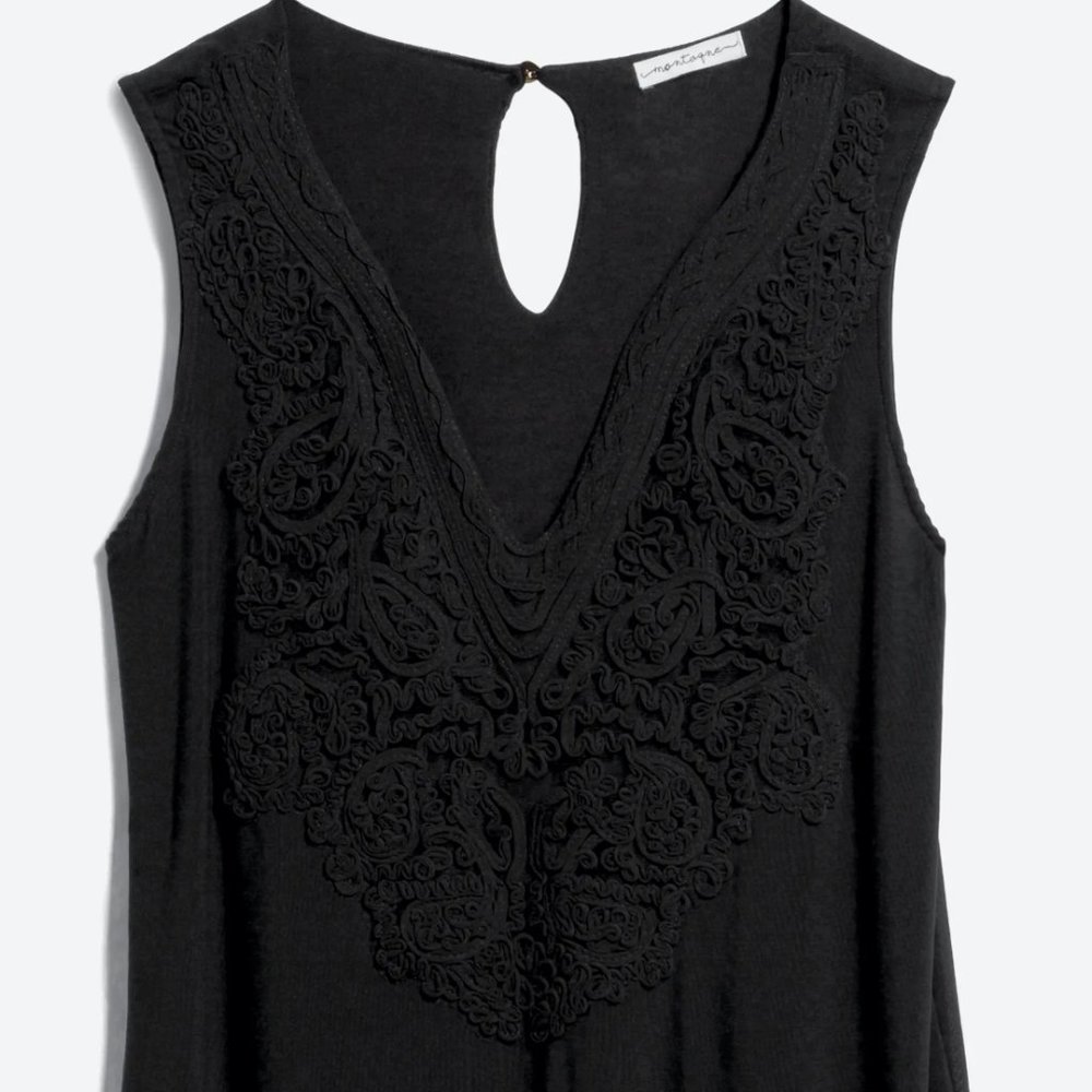 Montagne Telsa Plunging Neckline Knit Top